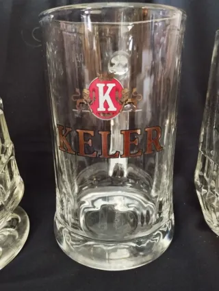 3 Jarras Cerveza Alemana Vidrio