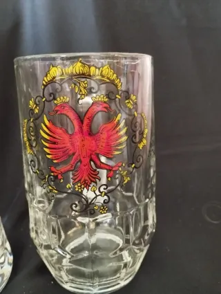 3 Jarras Cerveza Alemana Vidrio