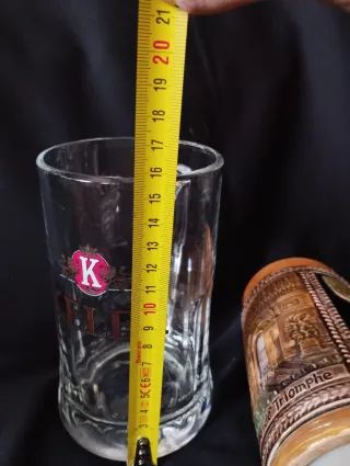 3 Jarras Cerveza Alemana Vidrio