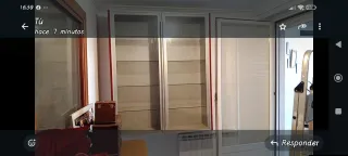 Vitrina de cristal para copas y vajilla