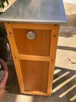 Carrito auxiliar cocina con botellero