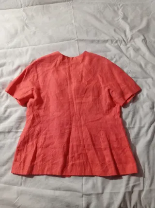 Giacca vintage ORO NERO arancione 52  100% lino