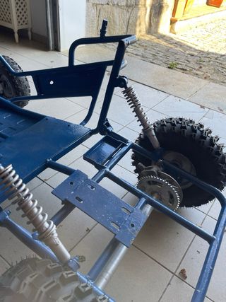 Buggy infantil restaurado y preparado a carrilana