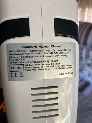 Aspiradora de mano BURNNOVE sin cable