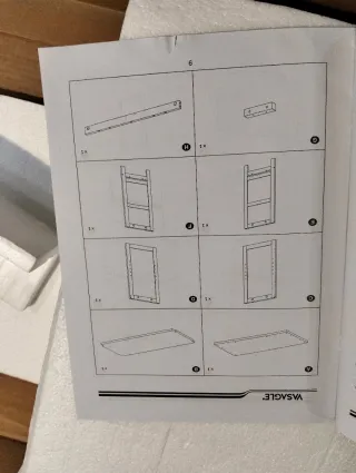 VASAGLE Armario Mueble de Baño 30 x 60 x 110 cm