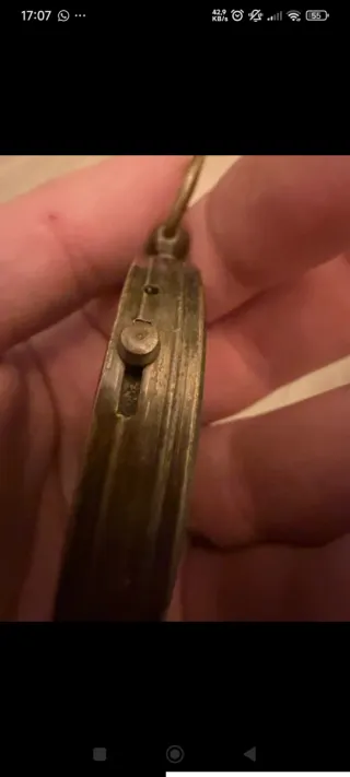 Brújula antigua de latón(leer)