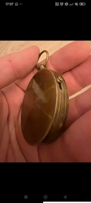 Brújula antigua de latón(leer)