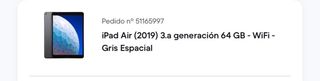 iPad Air 3ª Gen 64GB Plata