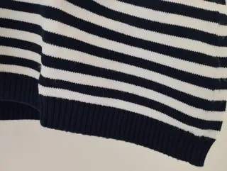 Polo smanicata a righe tg. M