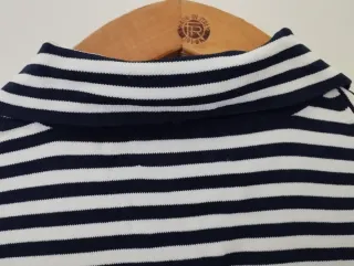 Polo smanicata a righe tg. M