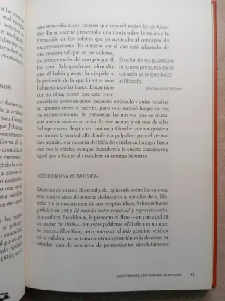 Schopenhauer. Luis Fernando Moreno.