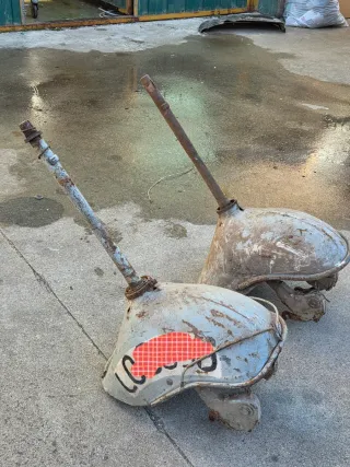 Guardabarros y barra de dirección Lambretta