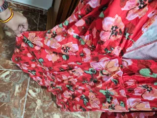 Vestido premamá lactancia H&M XL floral
