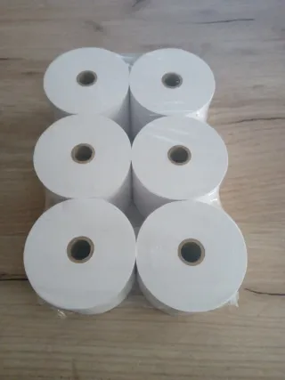 Rollos de papel para registradora (57x65mm)