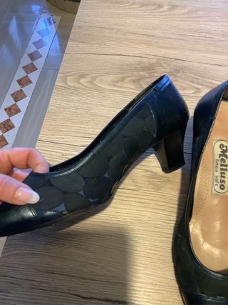 Scarpe donna Melluso vera pelle blu