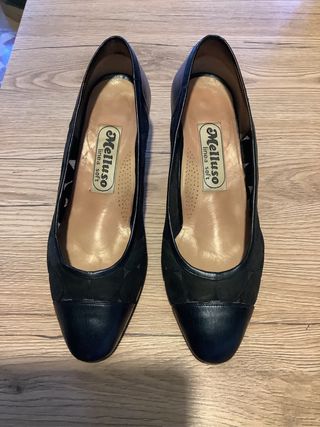 Scarpe donna Melluso vera pelle blu