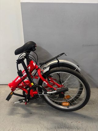 Bicicleta plegable F-Park roja