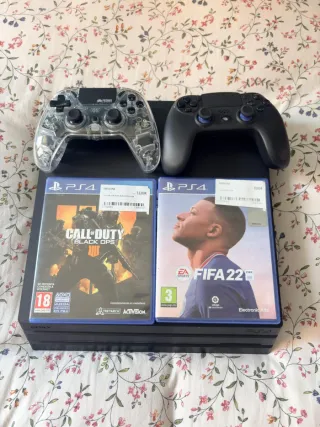 Consola PS4 Pro 500GB + 2 Mandos + Juegos