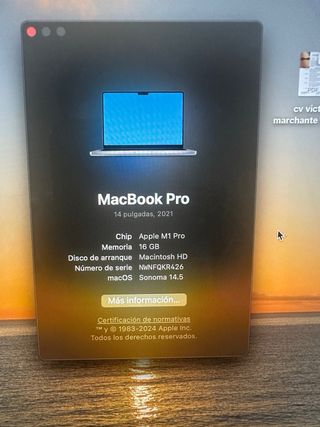 MacBook Pro 14 M1 Pro 512 GB