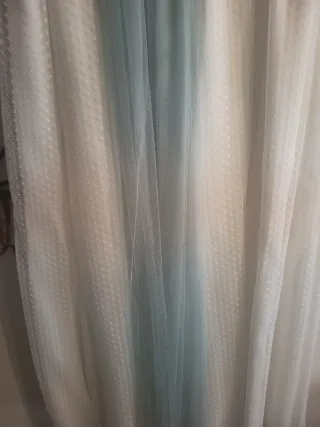 Vestido de Comunión 2025 Blanco y Celeste.10 años