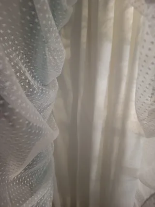 Vestido de Comunión 2025 Blanco y Celeste.10 años