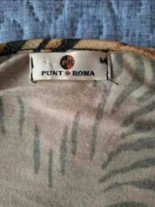 Blusa Punto Roma Talla M Animal Print