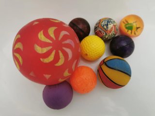 33 palline colorate miste