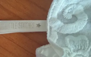 Vestido blanco encaje Little Stitches