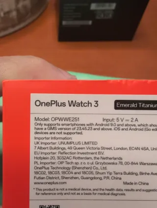 OnePlus Watch Verde/Plata