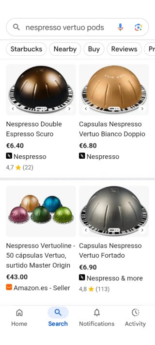 Cafetera de Cápsulas Negra y Blanca