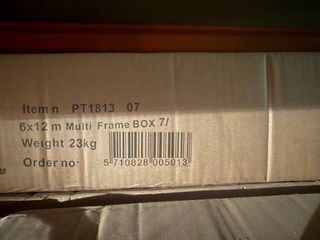 Carpa para fiestas de 6x12m