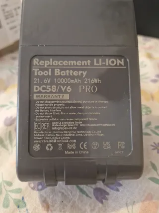 Batería Dyson Compatible