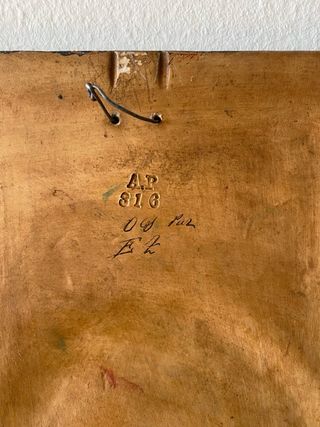 Cuadro vintage pintado a mano