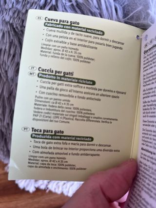 Cama Cueva para Gato Peluda