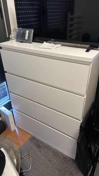Cajonera Ikea Blanca 4 Cajones