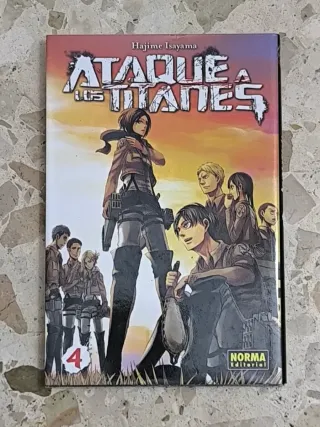 Manga Ataque a los Titanes Tomos 1-4