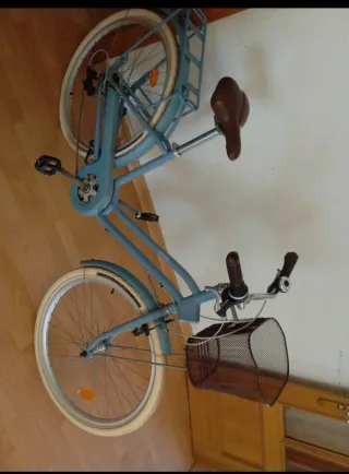 Bicicleta Mujer Vintage Azul