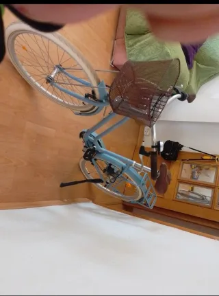 Bicicleta Mujer Vintage Azul