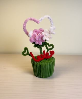 Vasetto decorativo a forma di cuore