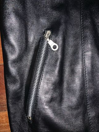Cappotto in pelle uomo nero