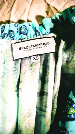 Vestido estampado SPACE FLAMINGO
