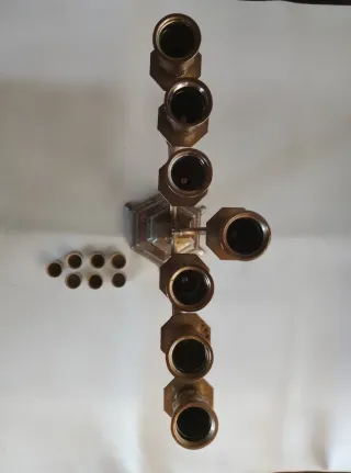 Candelabro Ebraico Argentato