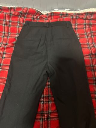 Massimo Dutti Pantalón Traje Negro Mujer