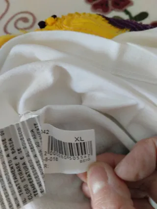 Canotta Camomilla panna con fiori