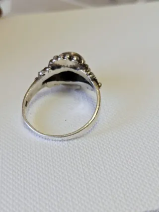 Anello Argento 925 Pietra Azzurra
