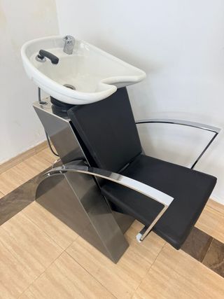 Silla de peluquería con lavacabezas FM