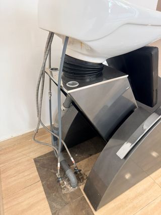 Silla de peluquería con lavacabezas FM