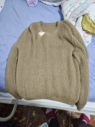 Jersey de punto beige talla única