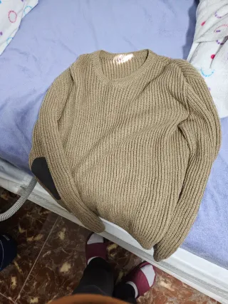 Jersey de punto beige talla única