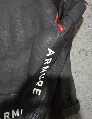 Chaqueta de cuero moto deportiva talla M